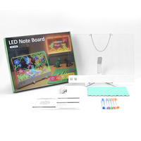 Tablette de Dessin Lumineuse LED Néon avec Modes d'Éclairage RGB, Interrupteur Tactile et Batterie Rechargeable - Jouet Éducatif pour Dessiner