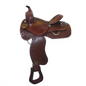 Sillín de Cuero Genuino de Búfalo y Vaca, Color Marrón, Calidad Premium, con Logotipo Personalizado Impreso, Bajo MOQ, En Stock - Product Image 1
