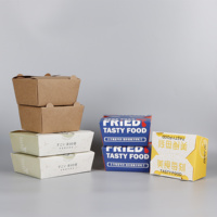 Scatole per Alimenti in Carta Kraft, Contenitori per Pranzo e Colazione, Confezioni per Cibo da Asporto