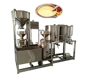 Máquina Industrial de fabricación de leche de soja, alta eficiencia, 1t, línea de producción de Tofu