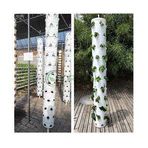 Torres eléctricas de jardinería verticales aeropónicas, sistema Vertical de jardín avanzado de fresa, calentador de macetas, Led hidropónico - Product Image 5