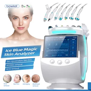 Bowket 7in1smart ICE Blue hidro dermoabrasión Hydro Aqua Peel máquina Hydro facial máquina