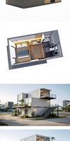 Xiamao – Maison conteneur à bas prix, maison mobile intégrée, maison préfabriquée simple et détachable, villa commerciale