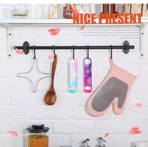 Llavero en Blanco para Sublimación con Forma de Abrebotellas, Colgante Redondo Compatible con Prensa de Calor, de Aluminio Recubierto de Poliéster y MDF - Product Image 3