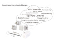 Prise intelligente WiFi Tuya 10A en cuivre, adaptateur de prise électrique domestique pour l'Argentine, compatible avec Alexa et Google Home
