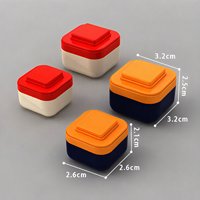 Bouteille carrée en plastique PP de 5 ml à petite capacité, imprimée, pour probiotiques, boissons solides, poudre protéinée, légumes