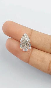 เพชรทรงลูกแพร์ธรรมชาติ เกรด EX คุณภาพการเจียระไนดีที่สุด พร้อมใบรับรอง IGI สำหรับทำเครื่องประดับ - Product Image 3