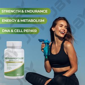 תוסף אנזימים ללא הנדסה גנטית של JBY Wholesale להקלה על דלקות האף וזרימת דם בריאה עם כמוסות סרפרפטאז איכותיות - Product Image 3