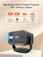 P20 Plus Android 13 500Lumens Haute Résolution 4K Android 13 2gb 16gb LED P20 Plus Wifi6 Smart Home Cinéma Projecteur LCD