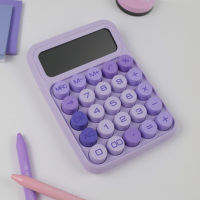 Kalkulator Warna-warni 10 Digit Meja Promosi Hadiah Plastik Logo Kustom Cetak Elektronik Kalkulator untuk Sekolah