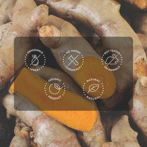 Savon bio vegan au curcuma prêt à être expédié, nettoyage en profondeur, apaisant doux, savon éclaircissant pour le corps - Product Image 5
