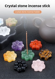 Base para Incienso <span class=keywords><strong>de</strong></span> Flor <span class=keywords><strong>de</strong></span> Loto <span class=keywords><strong>de</strong></span> Piedra Semipreciosa <span class=keywords><strong>de</strong></span> 30mm, Pulida, Venta al por Mayor <span class=keywords><strong>de</strong></span> Fábrica - Product Image 6