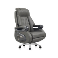 Chaise de direction modulaire, chaise de bureau en cuir réglable, mobilier de bureau moderne et confortable pour la maison ou le bureau