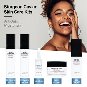 Set di Cura della Pelle Coreano OEM con Caviale di Storione Biologico, Detergente Viso Sbiancante Anti-Età, Siero, Lozione, Crema e Siero per Occhi - Product Image 4