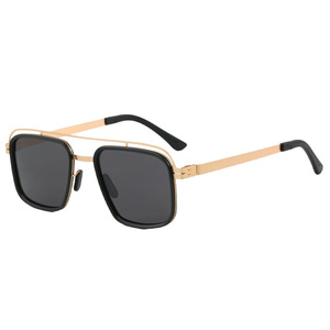 Nouvelles lunettes de soleil polarisées haut de gamme, en <span class=keywords><strong>acier</strong></span> inoxydable, design sans vis – tendance, à la mode, protection solaire - Product Image 5