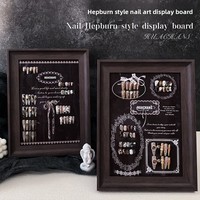 Présentoir de style Audrey Hepburn pour ongles, modèles d'ongles portables, livret de présentation de styles, accessoires de photographie, nouveau présentoir de table