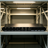 ST Active 4CH Audio Network Bridge Model ST-0801 1U Rack Mount Stage Box dengan Input Output XLR, Ethernet, dan CAN Link