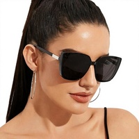Kacamata Hitam Polarisasi Full Frame Model Terbaru 2026 Gaya Eropa Amerika, Bergaya Korea, Model Cat-Eye, Unisex Dewasa