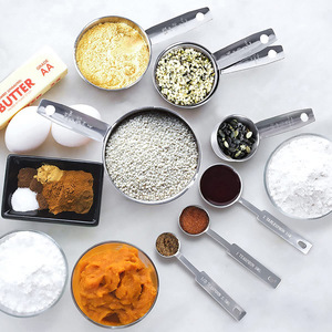 Medición multifuncional para hornear al por mayor <span class=keywords><strong>de</strong></span> acero inoxidable 430 con taza <span class=keywords><strong>de</strong></span> medición graduada <span class=keywords><strong>y</strong></span> herramientas <span class=keywords><strong>de</strong></span> cuchara - Product Image 2