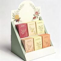 Conteneur de présentation en papier imprimé avec pelliculage mat personnalisé, conception sur mesure pour la merchandising de desserts et d'épicerie