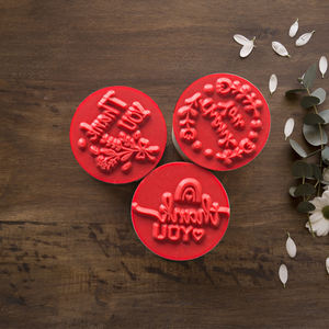 <span class=keywords><strong>Timbres</strong></span> en bois créatifs bricolage décoration de la maison nouvelle personnalité sceau de lettre anglaise pour timbre à motifs - Product Image 2