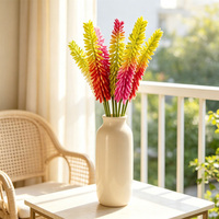 Bunga Lily Aloe Artificial Soft Touch Bestseller Tangkai Panjang untuk Pernikahan Natal Rumah Vas Tropis Buatan Tangan Modern Floral
