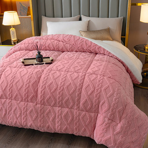 <span class=keywords><strong>Edredón</strong></span> de Invierno Cálido de Forro Polar de Cordero, con Patrón, Grueso, Estampado, Tipo <span class=keywords><strong>Sherpa</strong></span>, de Alta Calidad para Hotel, de Poliéster - Product Image 1