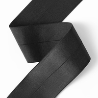 Bande élastique de fixation large 5cm 6cm 8cm Noir Blanc, élastique pliable pour la taille de jupes, ceintures, pantalons, vêtements - Vente en gros