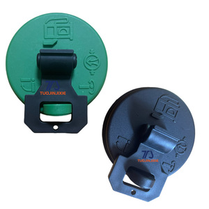Poignée de bouchon de réservoir de carburant, noire et verte, pour équipement de construction Caterpillar 216B 226B 236B - Product Image 1