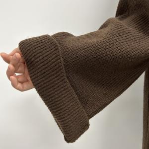 Kış mütevazı kazak kalın sıcak kapalı Abaya kadınlar müslüman elbise düz zarif islam giyim üreticileri Eid ramazan Abaya - Product Image 4