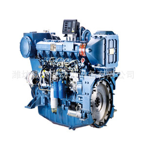 เครื่องยนต์ดีเซลทางทะเล Weifang WP13 550 แรงม้า หกสูบ สี่จังหวะ สตาร์ทอัตโนมัติ สำหรับเรือ - Product Image 1