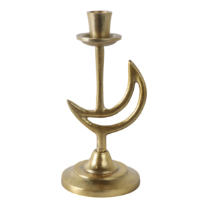 Portacandele a mezzaluna in metallo per centrotavola, soggiorno, cucina, mensola, decorazione per console - Product Image 4