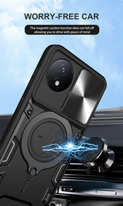 Funda Protectora Resistente con Anillo para <span class=keywords><strong>Vivo</strong></span> Y02 <span class=keywords><strong>Y16</strong></span> 4G Y15 Y22 Y21S Y22S Y76 5G, Funda Tipo Armadura para <span class=keywords><strong>Vivo</strong></span> V21 V23 V25 V25e V27e T1 Pro - Product Image 4