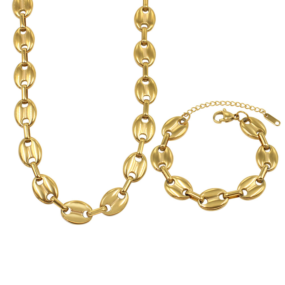 Bracelet Or 13mm 17cm + 5cm