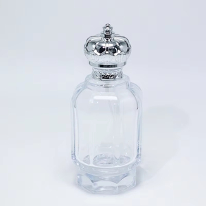 Botella de Perfume Árabe de Lujo Vacía con Tapa de Corona Irregular, 50ml 100ml, Transparente, con Cierre a Presión, con Caja, Estilo Dubái, Oriente Medio - Product Image 2