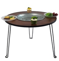 Maßgefertigte Tampondruck-Bratpfanne aus Lebensmittelqualität-MDF, Multifunktional, Verstellbar, Antihaftbeschichtet, 1L Max, für Gas, Picknick, Camping, BBQ-Kochgeschirr