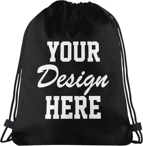 Hot Sale Custom Logo Cheap 210D Polyester <b>Backpack</b> Waterproof Drawstring Trumps Bag for Sports Enthusiasts - Product Image 1