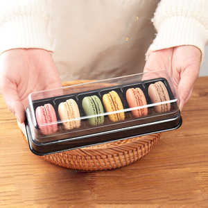 OMT 6 Cái Hộp Đóng Gói Macaron Bằng Nhựa Có Nắp Đậy Trong Suốt Cho Hộp Đựng Macarrones Trong Suốt Hộp Đựng Macarons Macroon Macaroon - Product Image 5