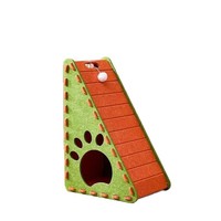 Nouvelle niche pour chat triangulaire verticale, style d'angle, anti-griffures, griffoir en forme de canapé, maison pour chat en feutre synthétique épaissi en forme de L