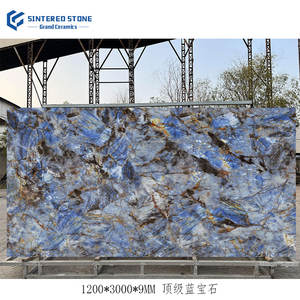 Top zaffiro in pietra sinterizzata porcellana smaltata corpo intero grande 1200x3000mm-sala da pranzo piastrelle per lastre in marmo - Product Image 1