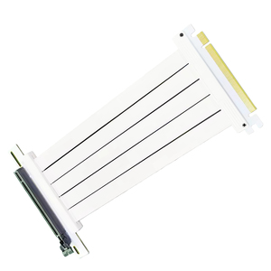 KBQCONN Computer Accessories 90 Degree High Speed Stable PCIE 4.0 Adapter Cable 16 X Flexible Cable Expansion Port Adapter