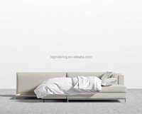 Canapé modulaire minimaliste sur mesure, tissu respirant, meubles modulaires pour salon