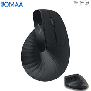 เมาส์แนวตั้งแบบ Ergonomic Tri-Mode ชาร์จไฟได้ ไร้สาย แบบออปติคอล พร้อมหน้าจอแสดงผล สำหรับ Android Windows iOS - Product Image 1