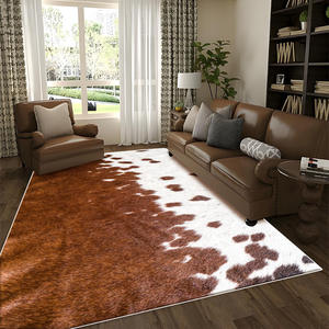 พรมลายสัตว์รูปทรงสี่เหลี่ยมผืนผ้า ผลิตจากวัสดุเลียนแบบขนแคชเมียร์ สำหรับปูพื้นบ้าน ห้องนั่งเล่น ห้องนอน ป้องกันการลื่นและคราบสกปรก - Product Image 5