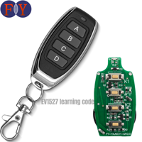 Télécommande 433MHz à 4 boutons avec code clonable Vente directe d'usine pour plusieurs appareils comme les portes roulantes Portes de garage en métal