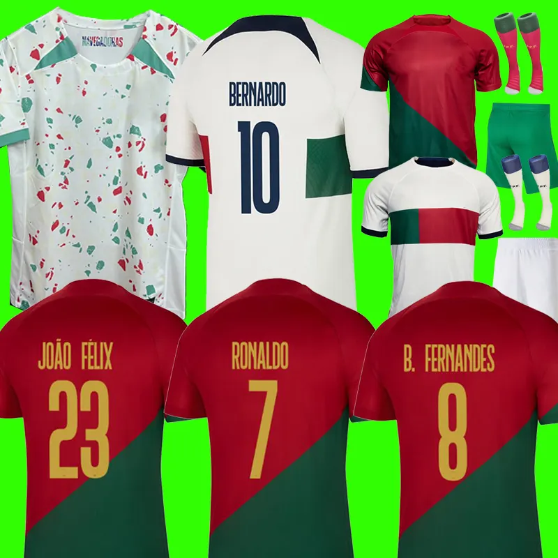 Nieuw Aangekomen 2022 2023 Country Team Wereld Ronaldo Voetbalshirts Heren Dames Portugal Voetbalshirts Uniform Nationaal Team Tenue