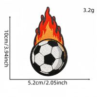 En gros, écussons thermocollants brodés sur le thème du football pour le jour du match, et appliques de football pour baskets, chignon désordonné, vêtements, sacs et décoration DIY
