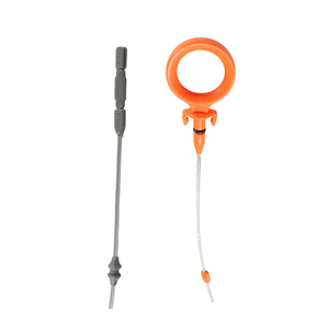 Dipstick oli mesin Orange oranye dan perak 304 Dipstick baja tahan karat 580mm untuk Audi A4 Quattro 2005-2009 06D115611B - Product Image 3