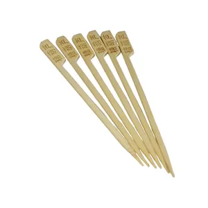 CHURRASCO Espetos shandong boiled string frio string ferro arma corda bambu vara descartável churrasco bambu vara ferramentas para churrasco