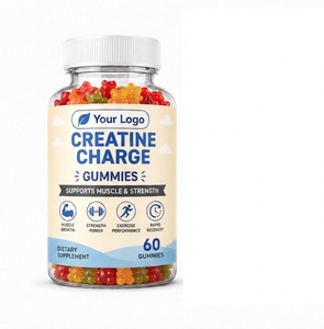 Gomitas de Creatina de Marca Personalizada, Veganas, Sin Colorantes Artificiales, Etiqueta Privada OEM con Diseño de Logotipo Moderno - Product Image 1